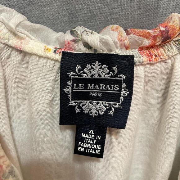 100% silk floral ruffled dress - Picture 3 of 8